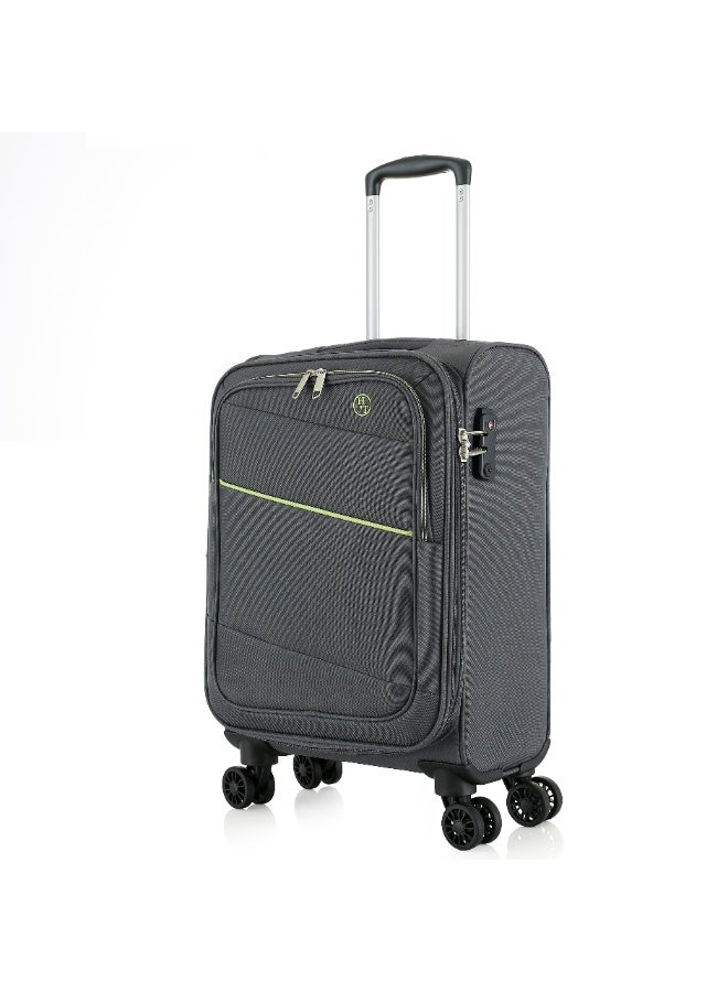 اتش تي طقم حقائب سفر من 3 قطع من H.T | حقائب سفر ذات غلاف ناعم | طقم حقائب سفر خفيفة الوزن قابلة للتوسيع بعجلات (33 لترًا، حقيبة سفر خفيفة الوزن) (حقيبة يد/حقيبة صغيرة للمقصورة 20 بوصة) - Image 2